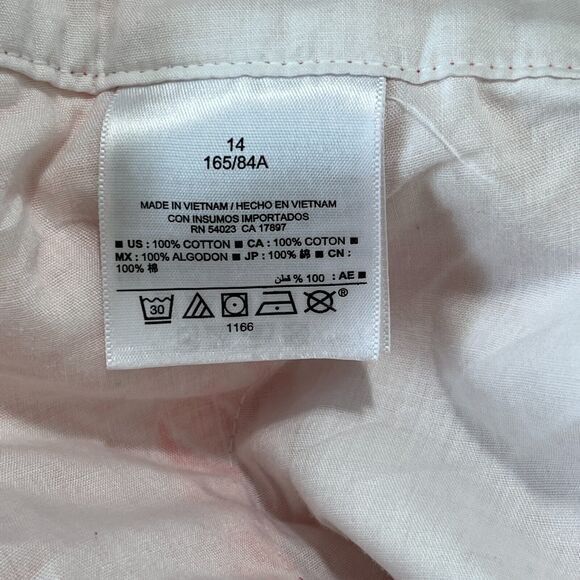 Old Navy Shorts Womens 14 Orange Goldfish Chino 7 Inseam Cotton Prep Casual - Picture 5 of 10